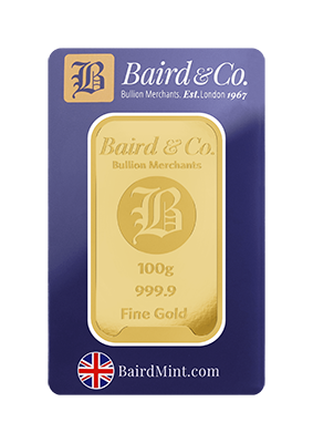 100g Gold Minted Bar