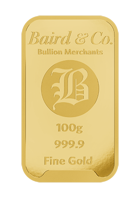 100g Gold Minted Bar