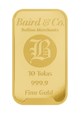 10 Tola Gold Minted Bar