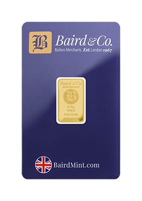 2.5g Gold Minted Bar