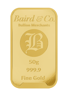 50g Gold Minted Bar