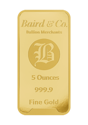 5 oz Gold Minted Bar