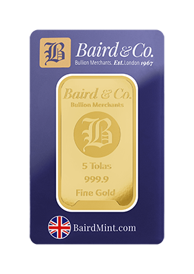 5 Tola Gold Minted Bar