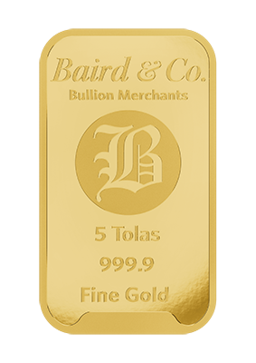 5 Tola Gold Minted Bar