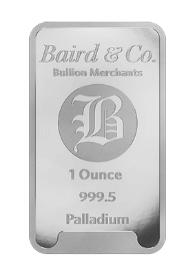 1 oz Palladium Minted Bar