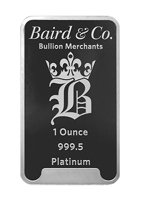 1 oz Platinum Queen's Jubilee bar