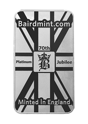 1 oz Platinum Queen's Jubilee bar