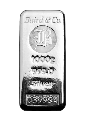 1000g Silver Cast Bar