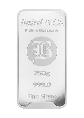 250g Silver Minted Bar