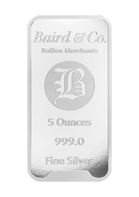 5 oz Silver Minted Bar